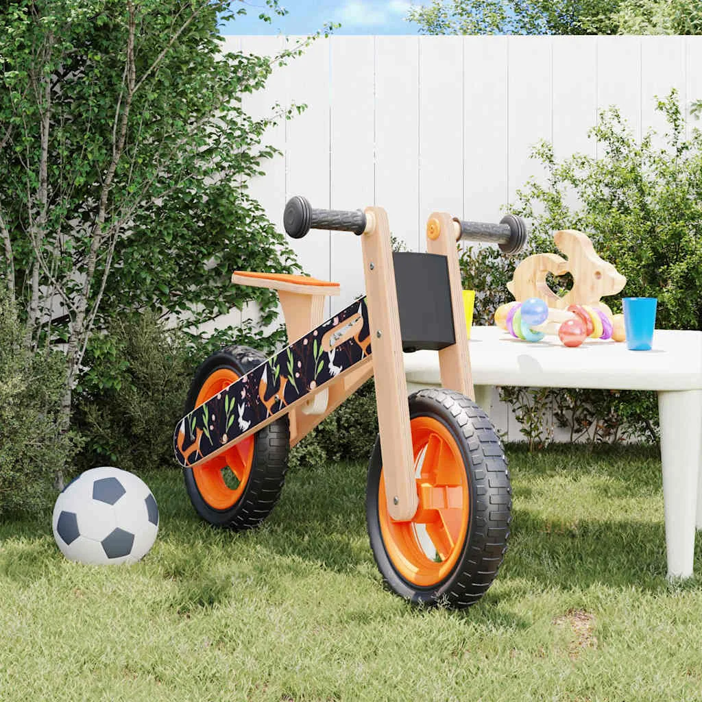 Vélo d&rsquo;équilibre pour enfants imprimé orange