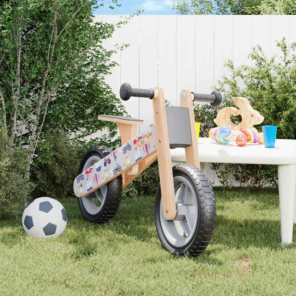 Vélo d&rsquo;équilibre pour enfants imprimé gris