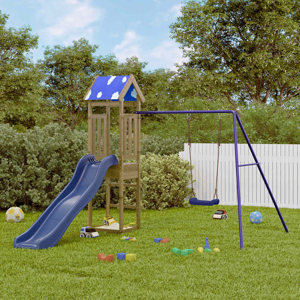 Aire de jeux d’extérieur bois de pin imprégné