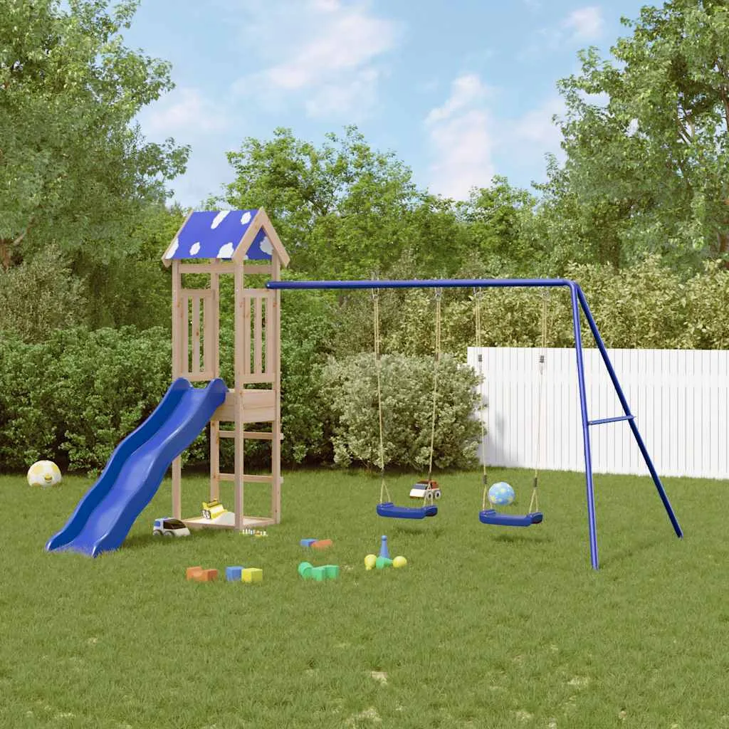 Aire de jeux d&rsquo;extérieur bois de pin massif