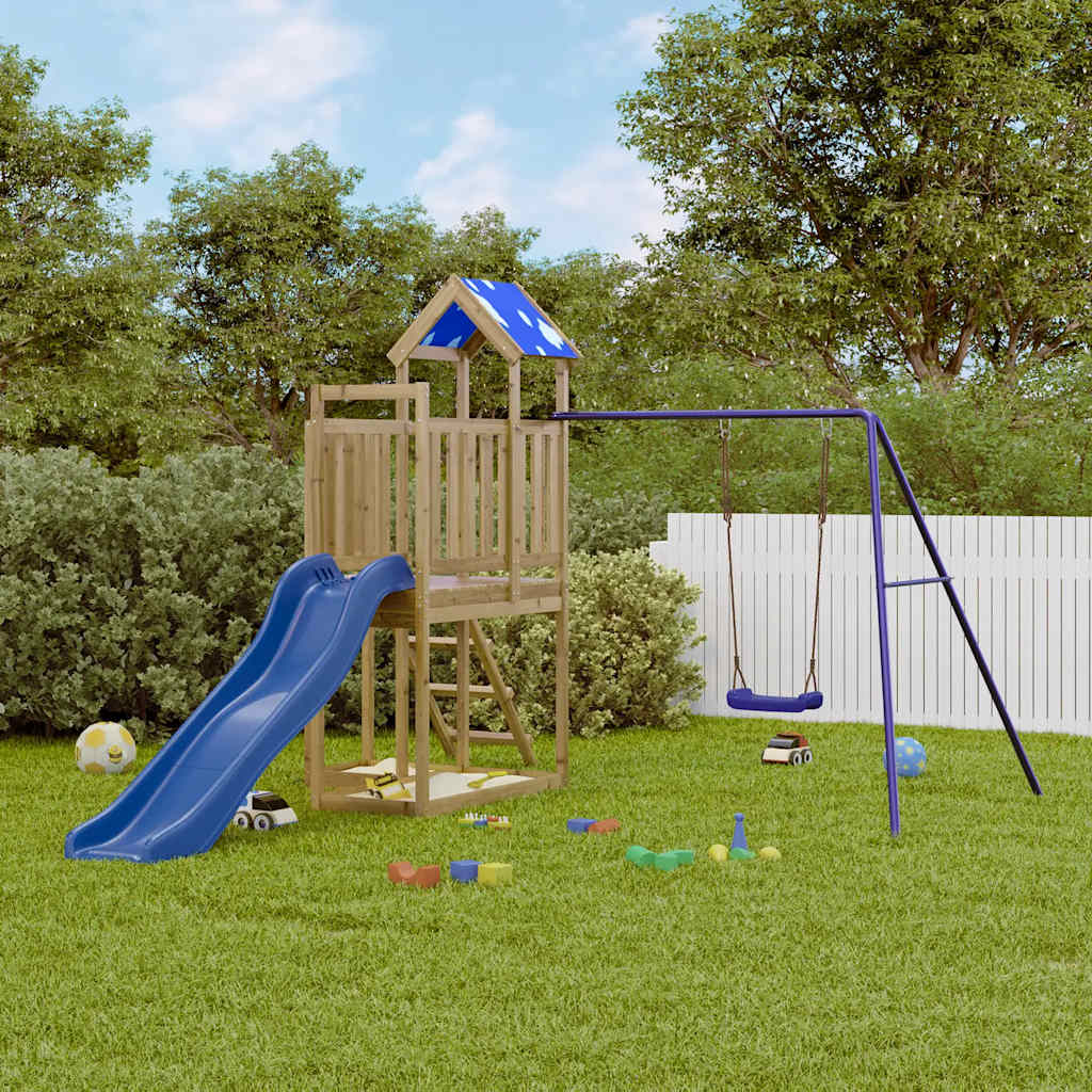 Aire de jeux d’extérieur bois de pin imprégné