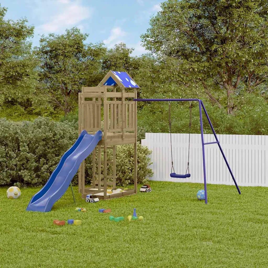 Aire de jeux d&rsquo;extérieur bois de pin imprégné