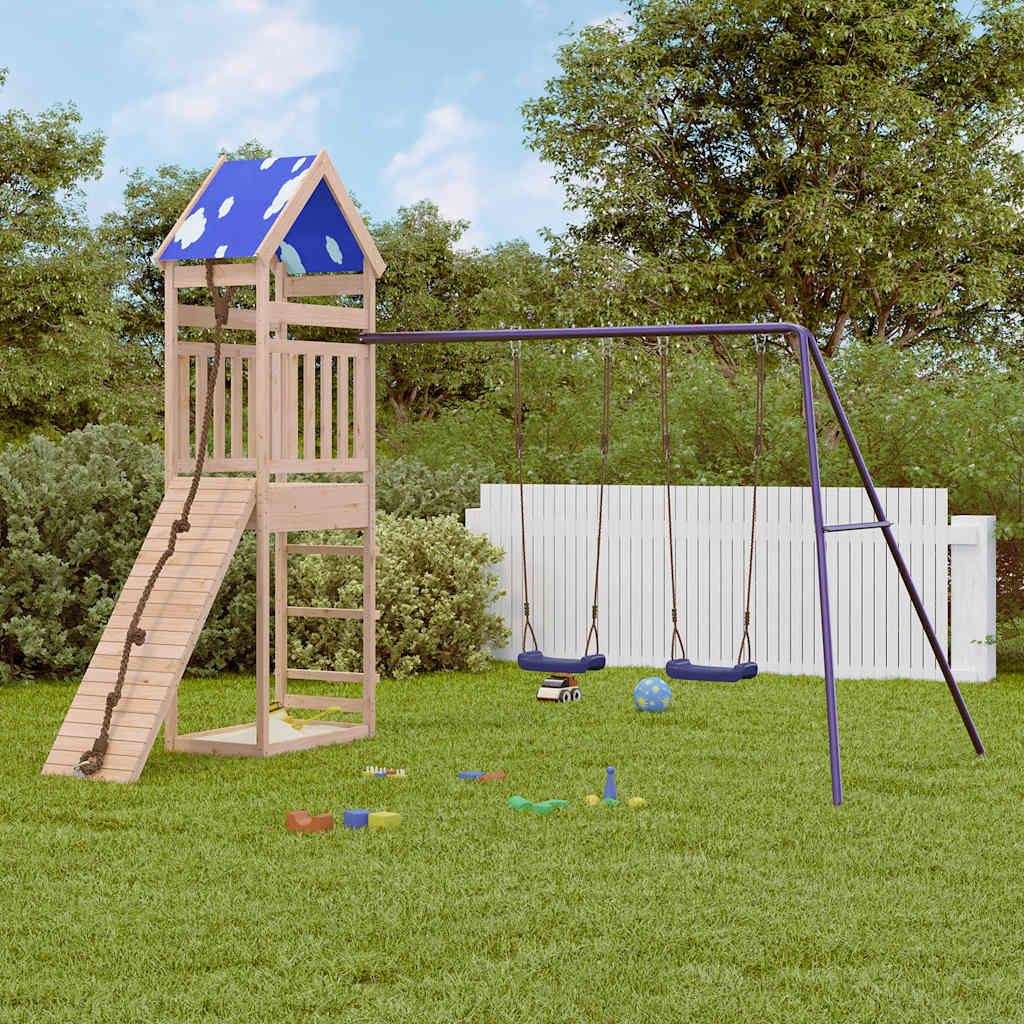 Aire de jeux d’extérieur bois de pin massif