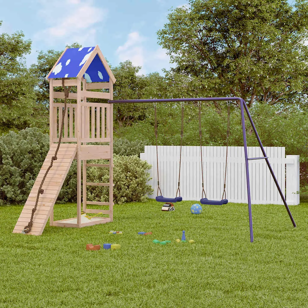 Aire de jeux d’extérieur bois de pin massif