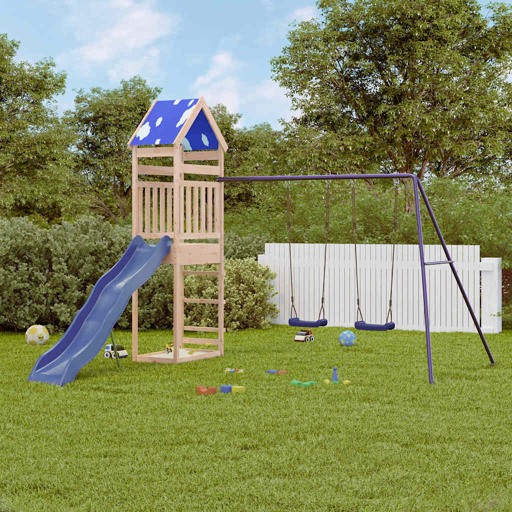 Aire de jeux d’extérieur bois de pin massif