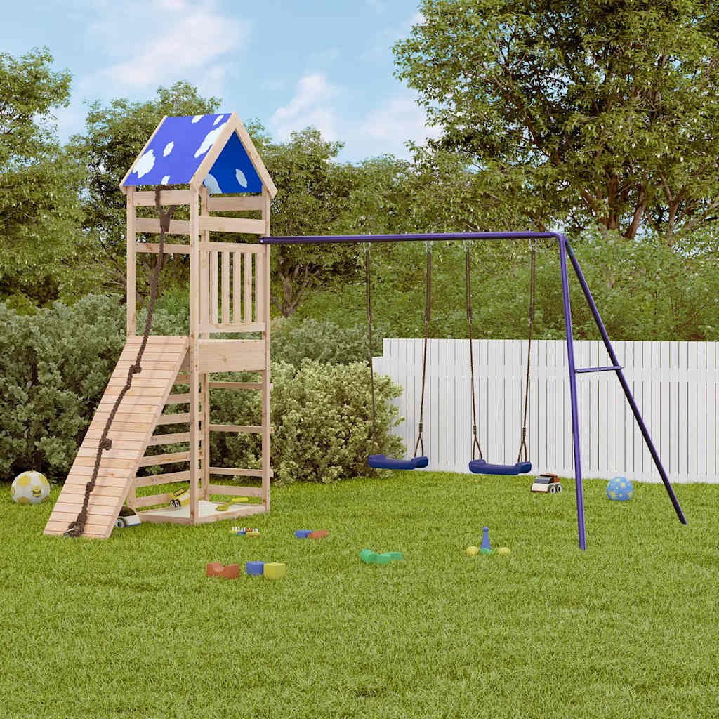 Aire de jeux d’extérieur bois de pin massif