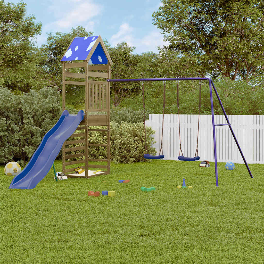 Aire de jeux d’extérieur bois de pin imprégné