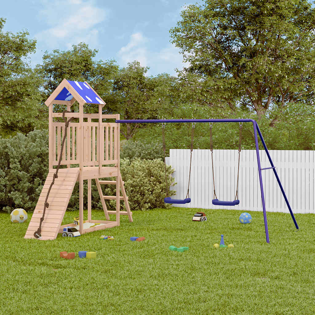 Aire de jeux d’extérieur bois de pin massif