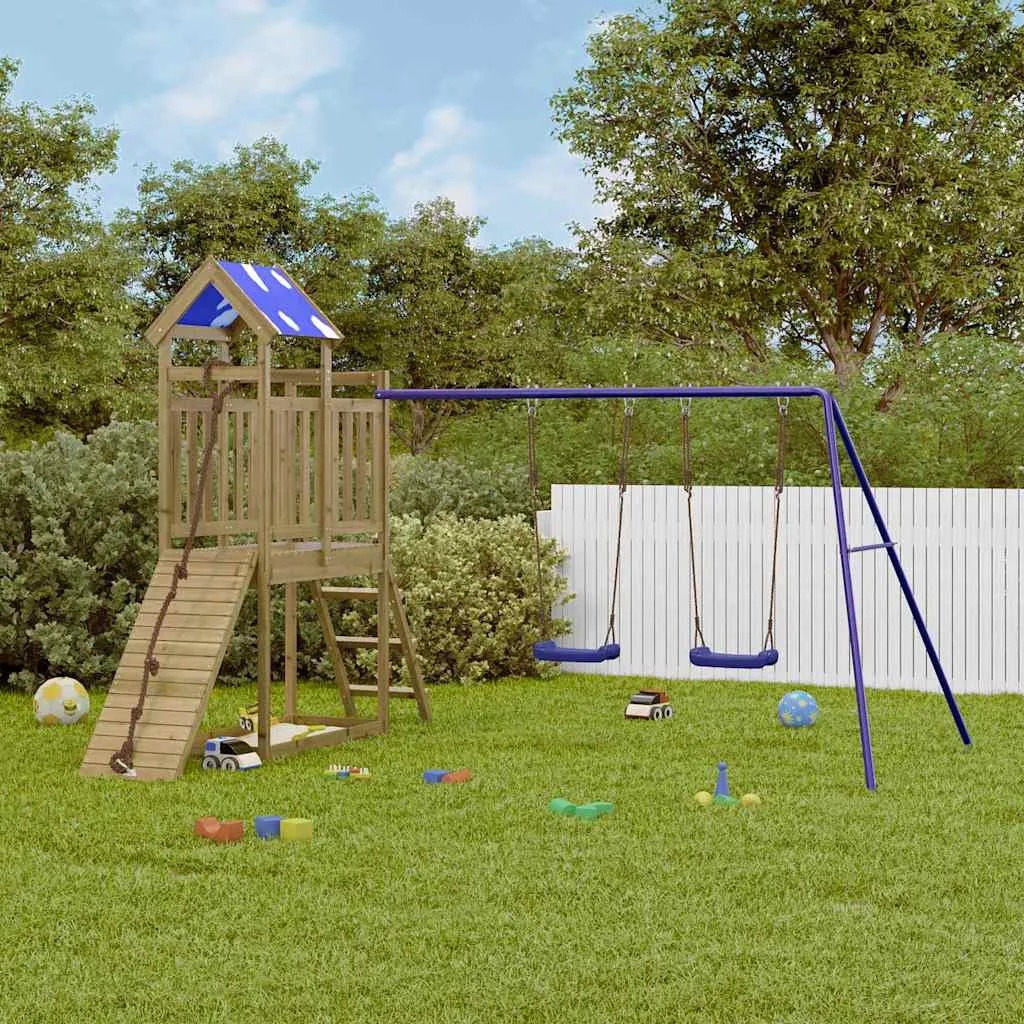 Aire de jeux d&rsquo;extérieur bois de pin imprégné