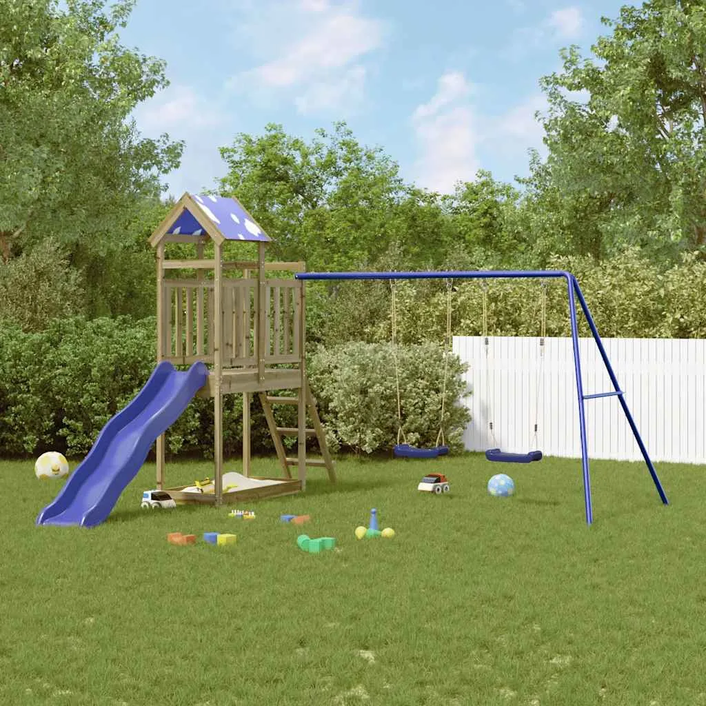 Aire de jeux d’extérieur bois de pin imprégné