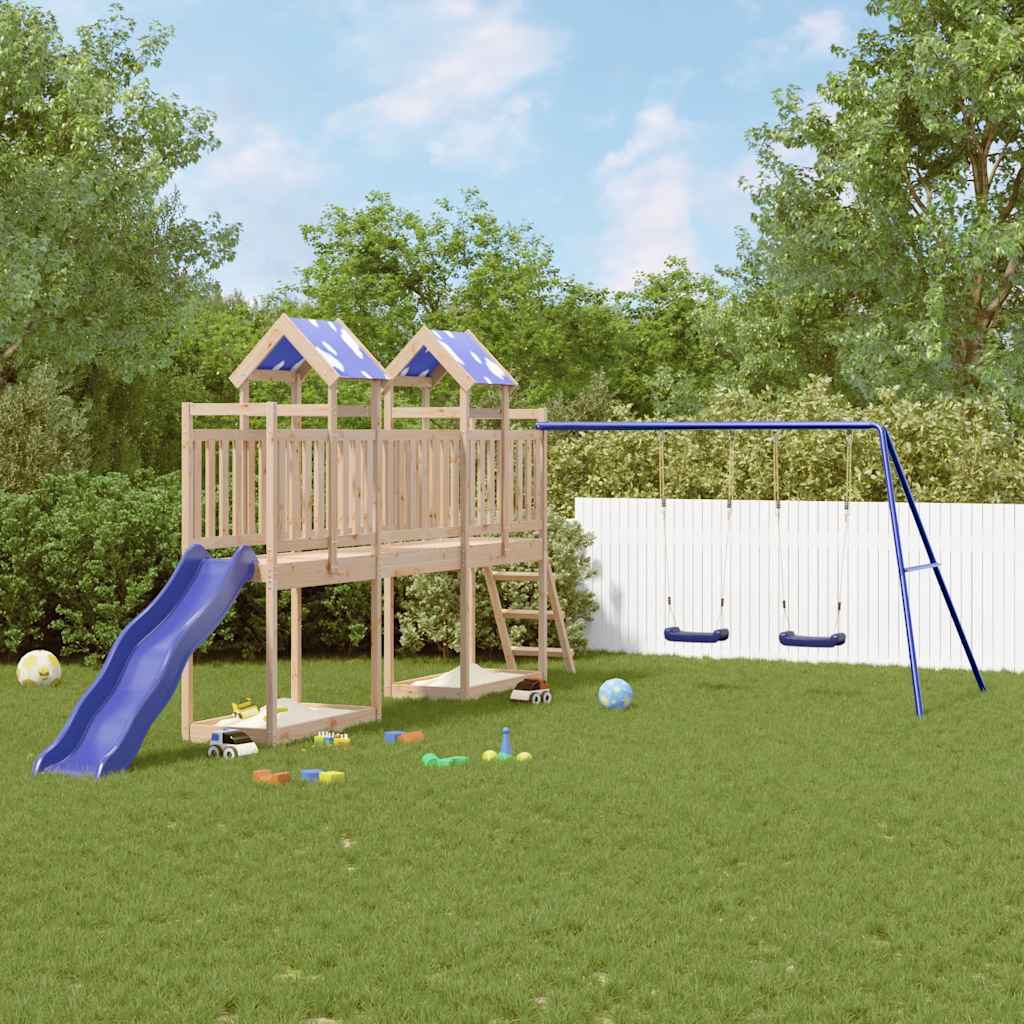 Aire de jeux d’extérieur bois de pin massif