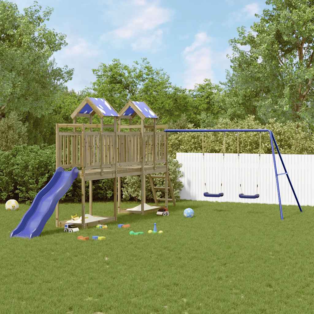 Aire de jeux d’extérieur bois de pin imprégné