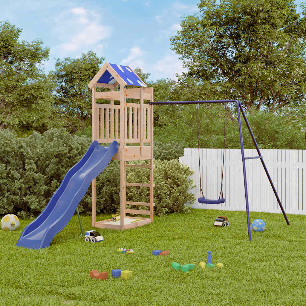 Aire de jeux d’extérieur bois de pin massif
