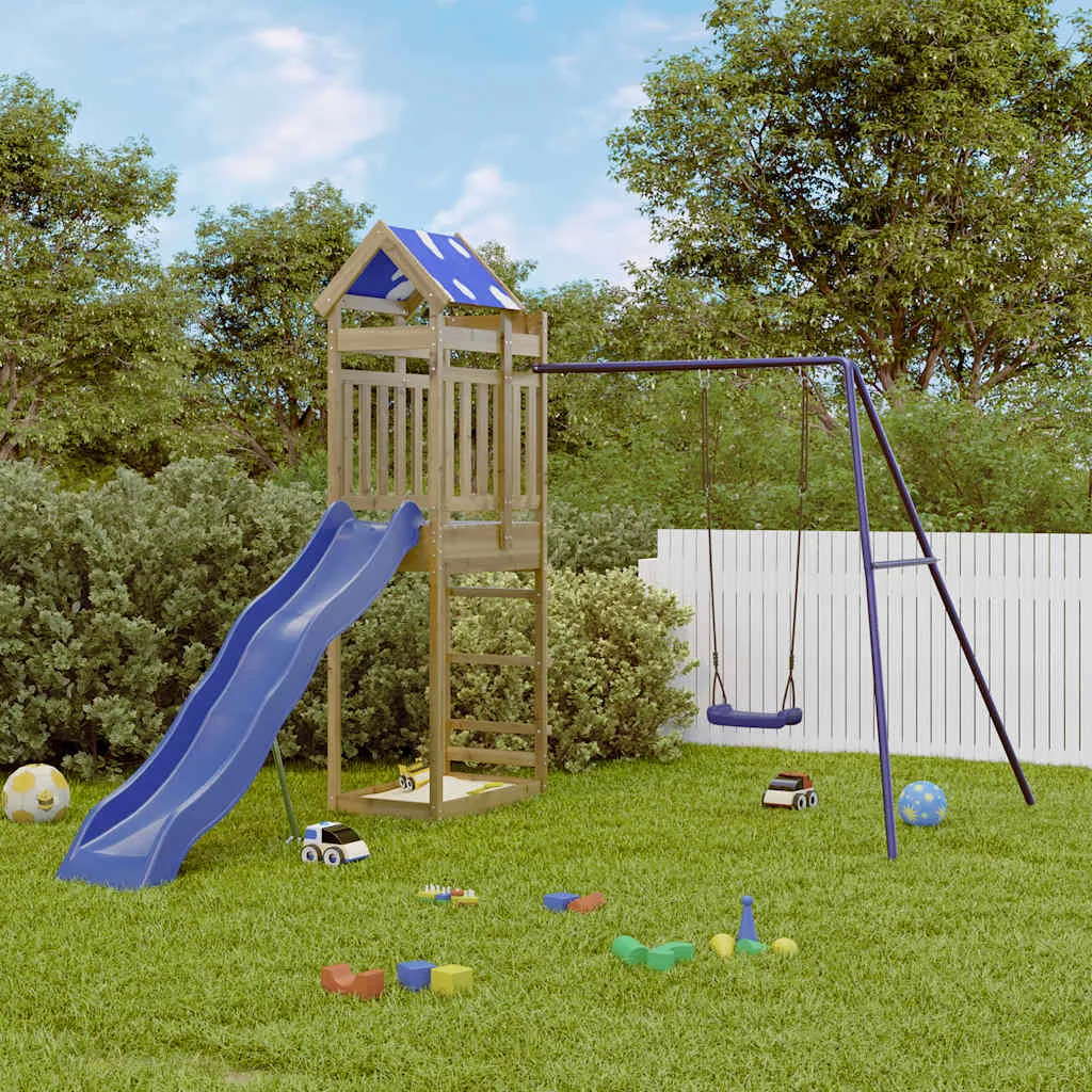 Aire de jeux d’extérieur bois de pin imprégné