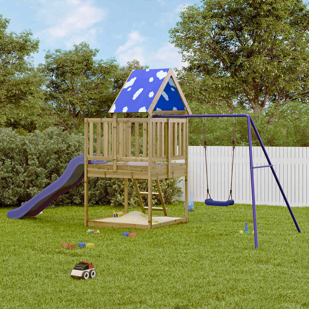 Aire de jeux d’extérieur bois de pin imprégné