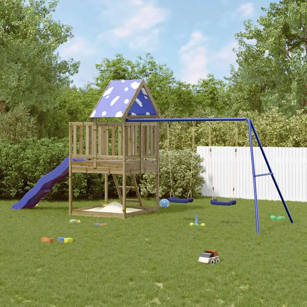 Aire de jeux d’extérieur bois de pin imprégné