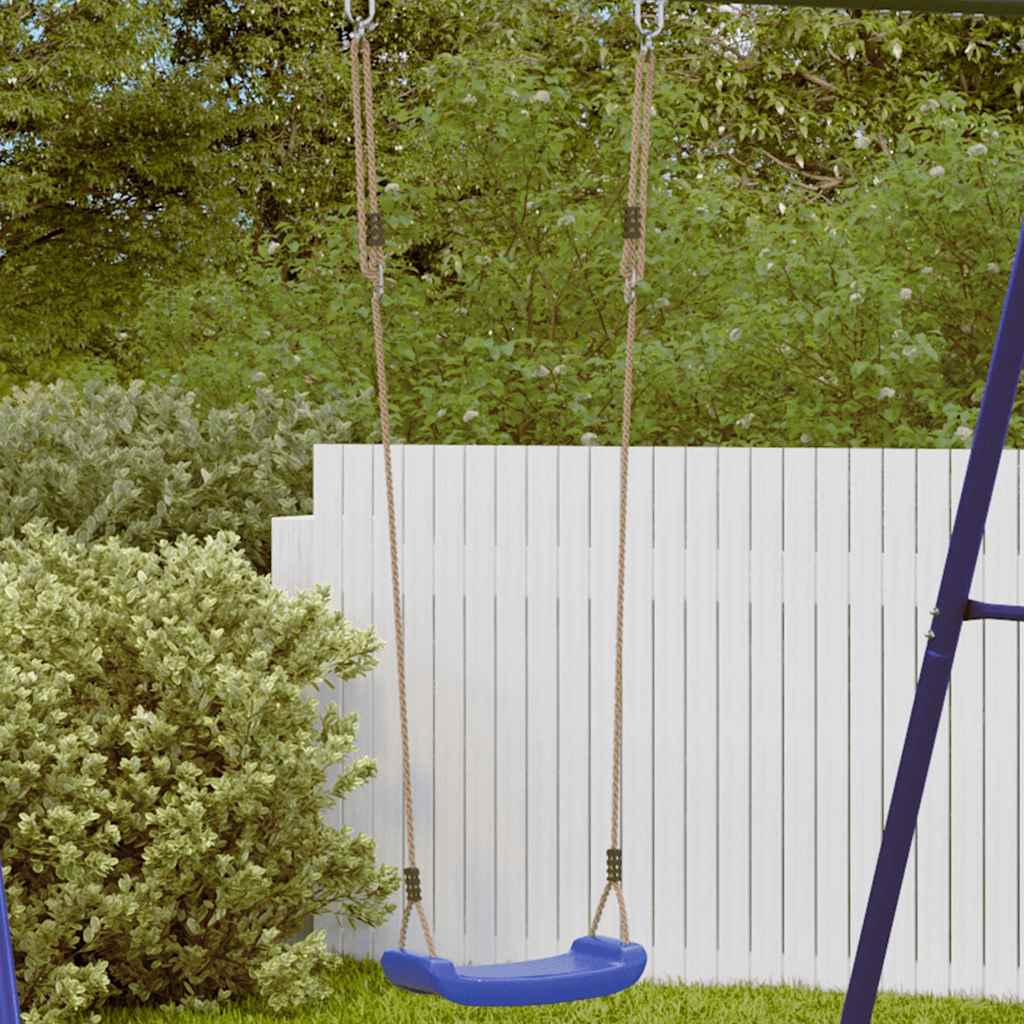 Balançoire d’extérieur d’enfants simple et corde réglable bleu