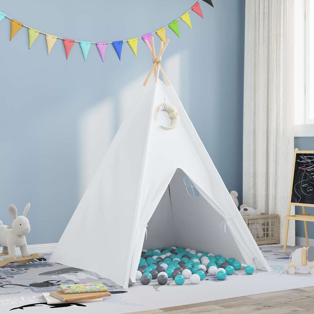 Tente tipi Blanc 120 x 120 x 150 cm Tissu et plastique