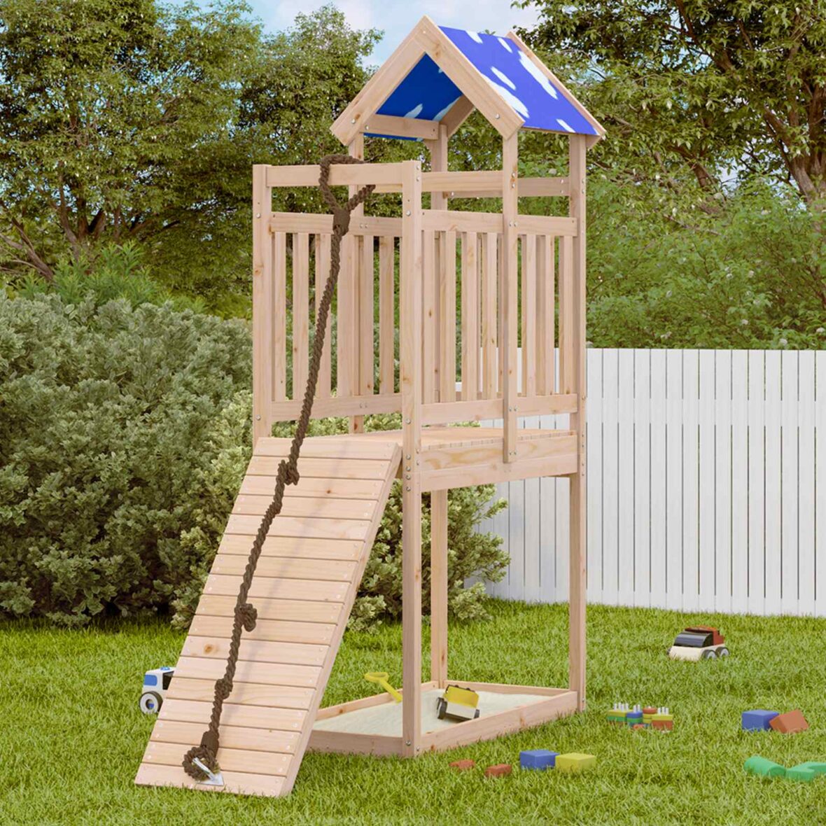 Tour de jeu Marron 52,5 x 110,5 x 215 cm Pin massif