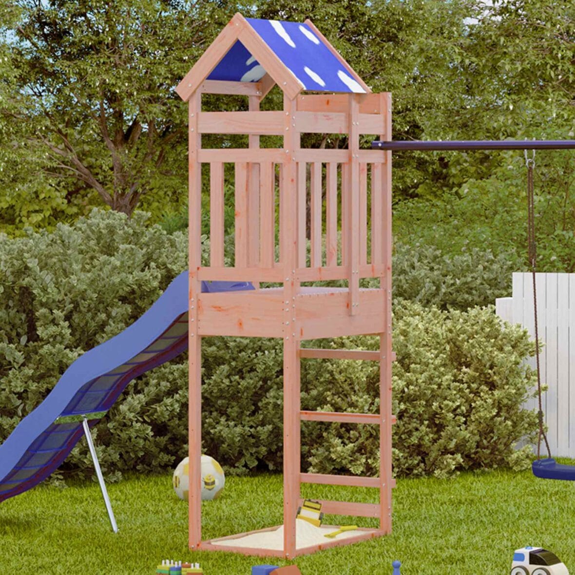 Tour de jeu Marron 85 x 52,5 x 239 cm Bois solide de Douglas