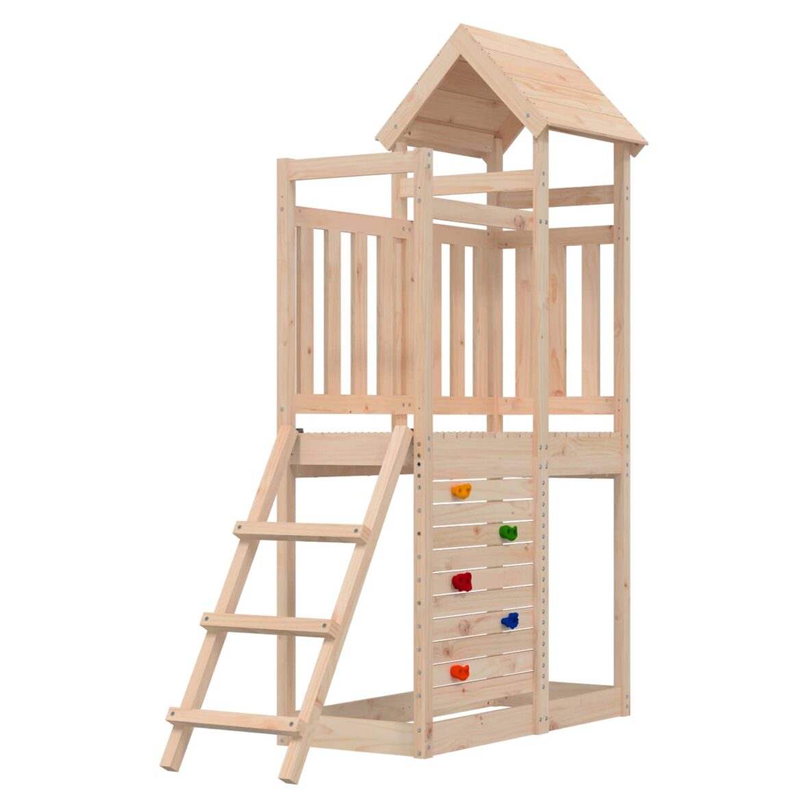 Tour de jeu Marron 110,5 x 52,5 x 214 cm Pin massif