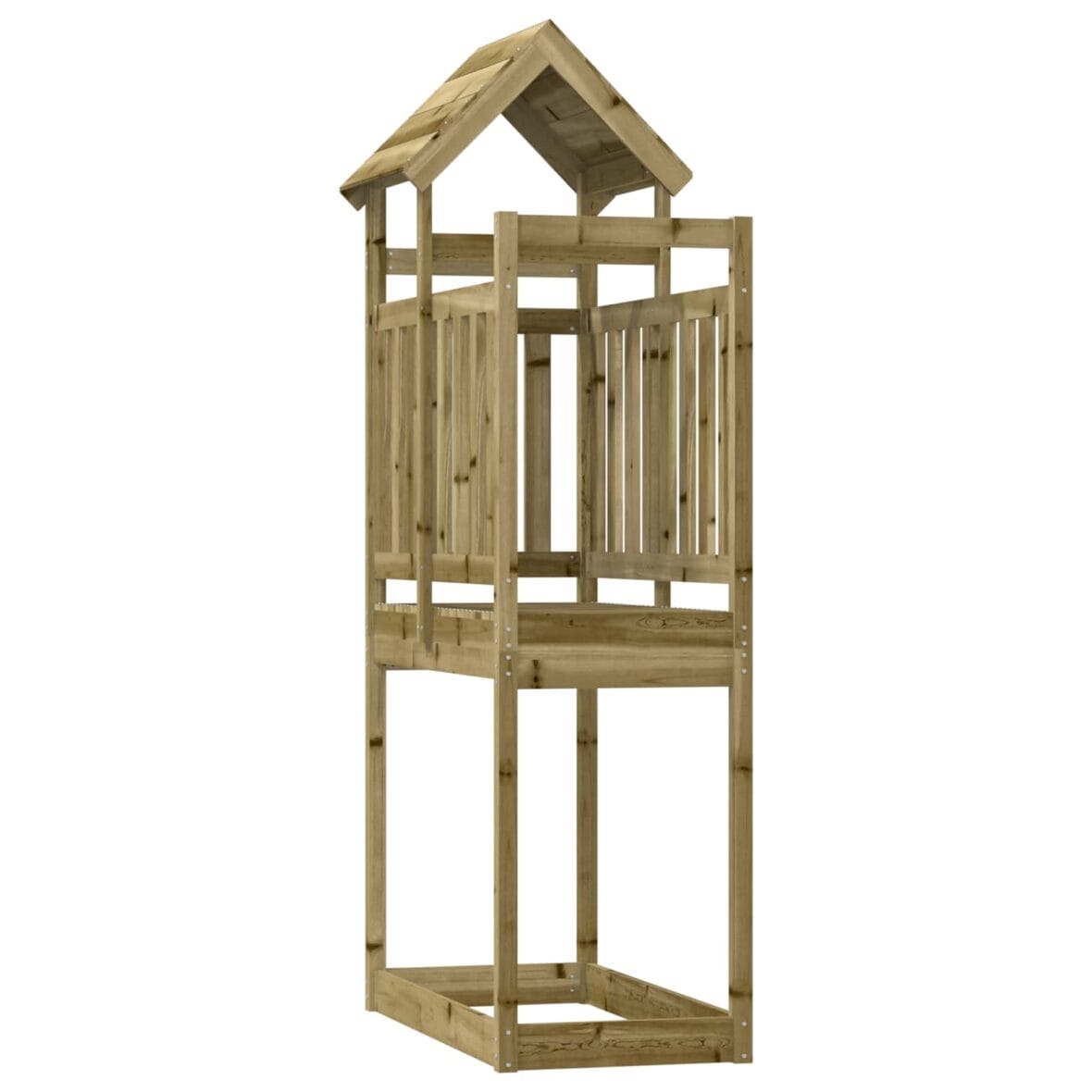 Tour de jeu Marron 52,5 x 110,5 x 214 cm Bois solide imprégné